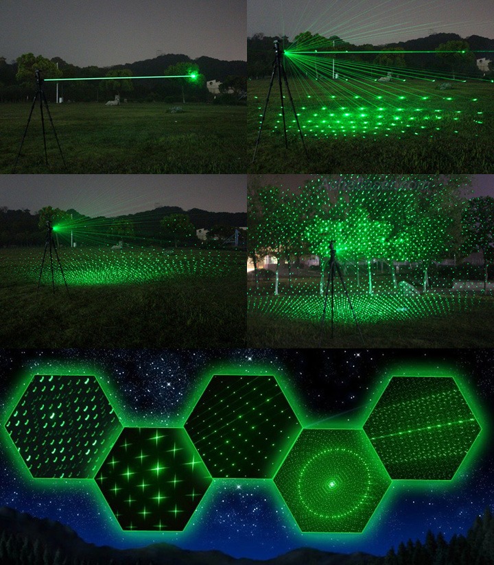 Lasereffekte Grün