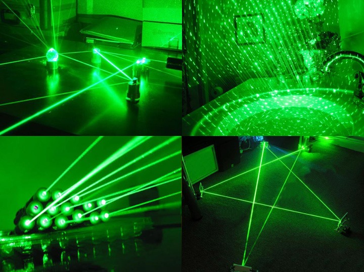 Grüne Lasereffekte