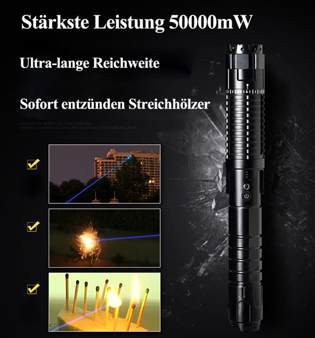 Blauer stärker Laserpointer