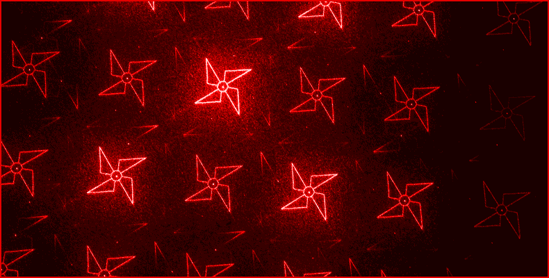 Lasereffekte Rot
